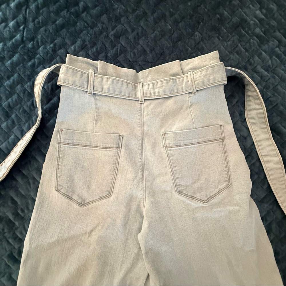 VENUS High Rise Light Blue Jeans with Tie Belt - Picture 9 of 11